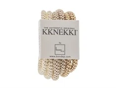 Kknekki hårelastikker beige/offwhite mix slim (6-pack)